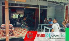 SERDA J.GINTING BABINSA KORAMIL 05/TP LAKSANAKAN KOMSOS BERSAMA MASYARAKAT DESA KUTA GAMBER DI KECAMATAN TANAH PINEM