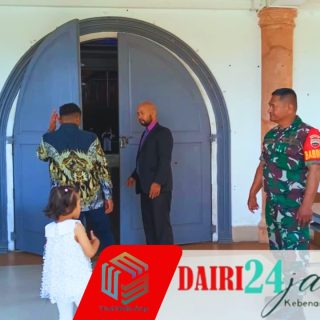 Babinsa Koramil 01/Sumbul Amankan Ibadah Minggu, Wujudkan Rasa Aman Bagi Umat Kristiani