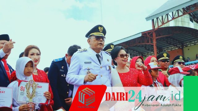 Bupati Dairi Pimpin Upacara Detik-detik Proklamasi HUT RI ke-81, Paskibraka Jalankan Tugas Dengan Sempurna 