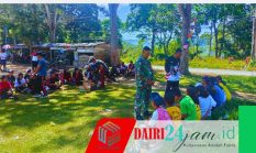 Babinsa Koramil 05/ Tanah Pinem Latih PBB Kepada Siswa Siswa SMA 1 Tanah Pinem