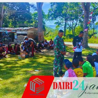 Babinsa Koramil 05/ Tanah Pinem Latih PBB Kepada Siswa Siswa SMA 1 Tanah Pinem