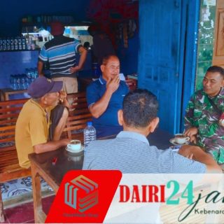Lewat Secangkir Kopi, Serda Ja. Ginting Perkuat Sinergi TNI dan Masyarakat Desa Tanah Pinem