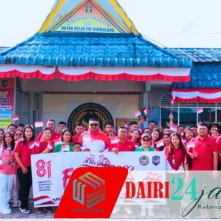 Langkah Sehat dan Solid: Rutan Sidikalang Gelar Fun Walk Meriahkan HUT RI ke-81