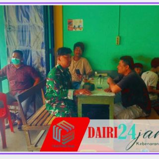Babinsa Koramil 05/ TP , Sertu Hasanadi Pererat Komsos Bersama Warga Tanah Pinem
