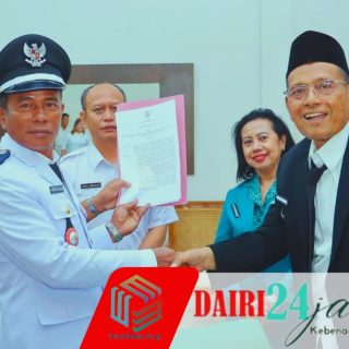 Bupati Dairi Lantik Marudut Silalahi Menjadi Kepala Desa PAW Desa Tanjung Saluksuk 