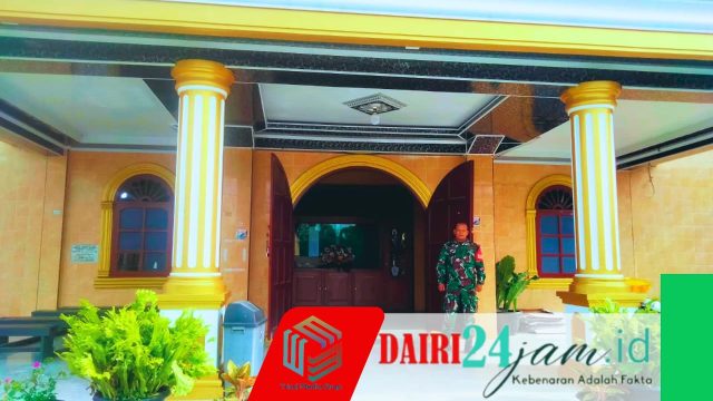 Babinsa Koramil 01/Sumbul Laksanakan Pengamanan Gereja Ibadah Minggu
