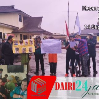 Puluhan Mahasiswa Dan Masyarakat Geruduk Mapolres Dairi Tuntut Penuntasan Kasus Kekerasan dan Mafia Tanah