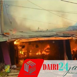 Satu Orang Meninggal Akibat Kebakaran Hebat di Jalan Tapanuli Sidikalang, 5 Rumah Ludes Terbakar