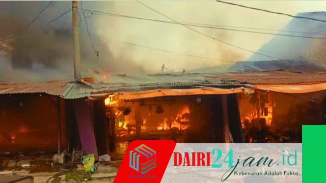 Satu Orang Meninggal Akibat Kebakaran Hebat di Jalan Tapanuli Sidikalang, 5 Rumah Ludes Terbakar