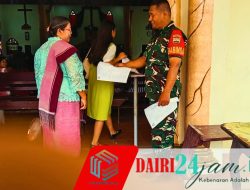 Babinsa Melaksanakan Pengamanan Rumah Ibadah