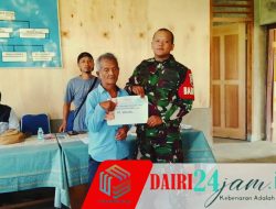 Babinsa Koramil 01/Sumbul Hadiri penyaluran BLT DD