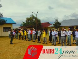 Bentuk Karakter Disiplin Pelajar, Babinsa Koramil 01/Sumbul Latih PBB Siswa SMA Rismaduma