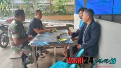 Pererat Kemanunggalan TNI-Rakyat, Babinsa Koramil 01/Sbl Komsos Dengan Warga 