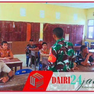 Bangkitkan Semangat Generasi Muda, Sertu Warpadli Babinsa Koramil 05/TP Sambangi dan Motivasi Siswa SMPN 1 Tanah Pinem