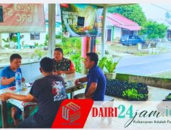Pererat Tali Silaturahmi dan Jaga Kondusifitas Wilayah, Serma Supriadi Hutasoit Gelar Komsos Bersama Warga Desa Tanah Pinem