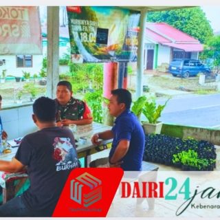 Pererat Tali Silaturahmi dan Jaga Kondusifitas Wilayah, Serma Supriadi Hutasoit Gelar Komsos Bersama Warga Desa Tanah Pinem