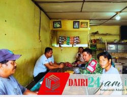 Upaya Mempererat Tali Silaturahmi, Sertu Hasanadi Babinsa Koramil 05/TP Gelar Komsos Bersama Warga Balan Dua