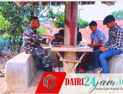 Mempererat Silaturahmi, Babinsa Koramil 05/Tanah Pinem Gelar Komsos Bersama Pemuda Desa Kuta Buluh