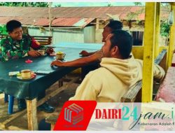 Mempererat Silaturahmi di Kedai Kopi, Babinsa Koramil 05/TP dan Polsek Kutabuluh Mantapkan Sinergitas TNI-Polri