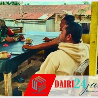 Mempererat Silaturahmi di Kedai Kopi, Babinsa Koramil 05/TP dan Polsek Kutabuluh Mantapkan Sinergitas TNI-Polri