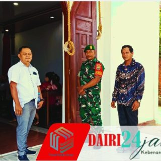 Babinsa Koramil 05/TP Sertu Warpadli Hadir Berikan Rasa Aman Jamaah HKBP Kutabuluh