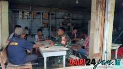 Jaga Kondusifitas Wilayah, Serda J.A. Ginting Laksanakan Komsos Bersama Warga Desa Lau Tawar