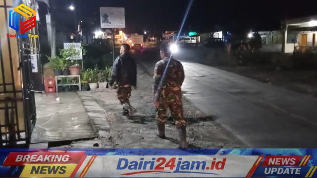 Jaga Kondusifitas Wilayah, Personel Koramil 01/Sumbul Gelar Patroli Dialogis Humanis