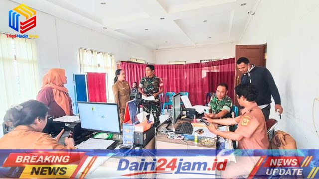 Babinsa Koramil 01/Sumbul Laksanakan Koordinasi dengan Staf Kecamatan Sumbul