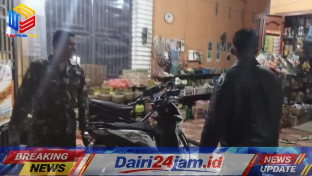 Cegah Kriminalitas, Koramil 01/Sumbul Intensifkan Patroli Malam dan Sambangi Warga