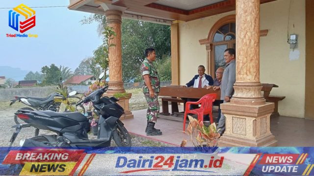 Babinsa Koramil 01/Sumbul Lakukan Pengamanan Ibadah Gereja