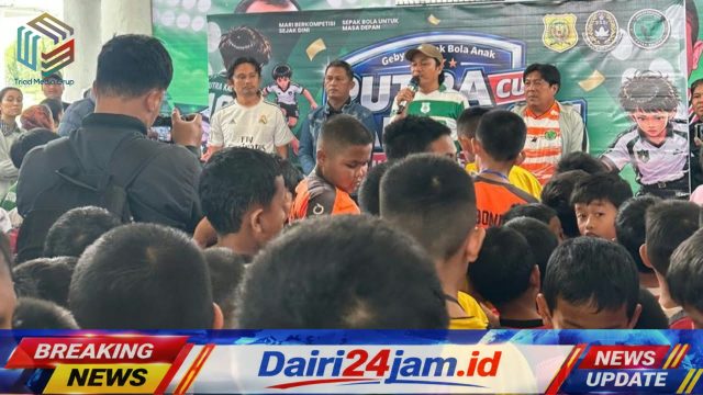 Buka Putra Kalang Cup ke-11, Plt Ketua PSSI Dairi Andi Prokeri Ujung Bakar Semangat Pesepak Bola Muda 