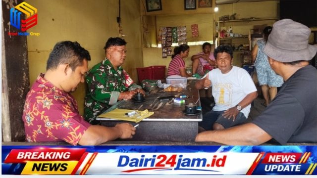 Mempererat Silaturahmi dan Jaga Kondusifitas, Babinsa Koramil 05/TP Sertu Hasanadi Gelar Komsos di Desa Balan Dua