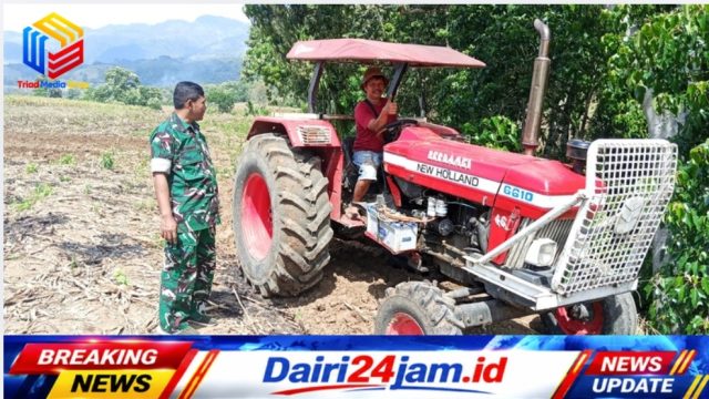 Pererat Silaturahmi dengan Warga Binaan, Babinsa Koramil 05/TP Sambangi Petani di Ladang Desa Suka Dame