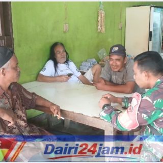 Perkuat Sinergi, Babinsa Koramil 05/TP Rangkul Warga Lau Primbon
