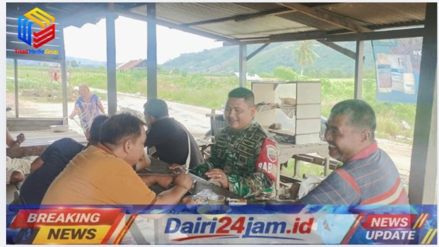 Babinsa Koramil 05/TP Pererat Silaturahmi dengan Warga