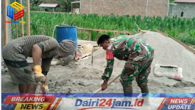 Bantu Warga, Babinsa Koramil 05/TP Tautkan Keharmonisan di Tanah Pinem